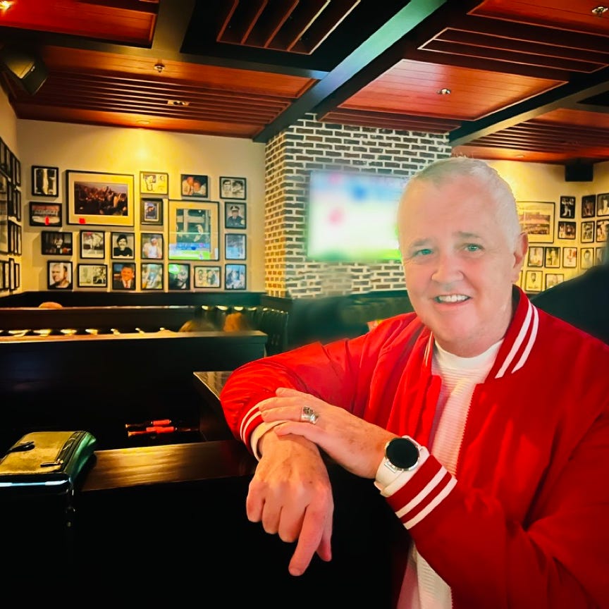 John V Mahady John dining